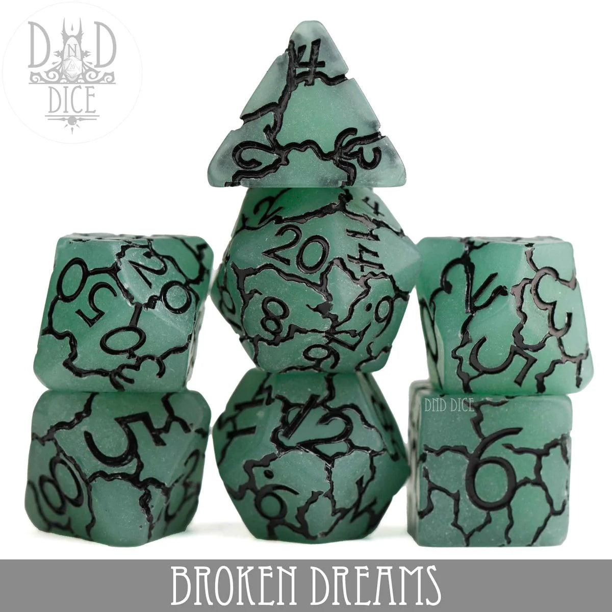 DND Dice Poly 7 Dice Set: Broken Dreams | Odin's Place