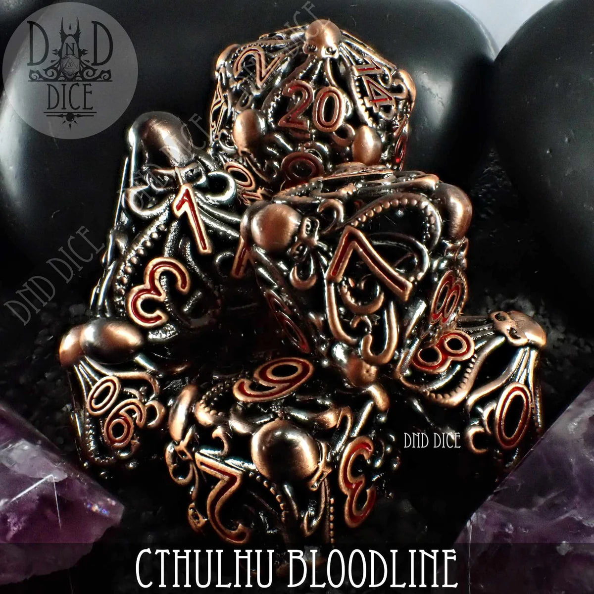 DND Dice Metal Set: Cthulhu Bloodline | Odin's Place