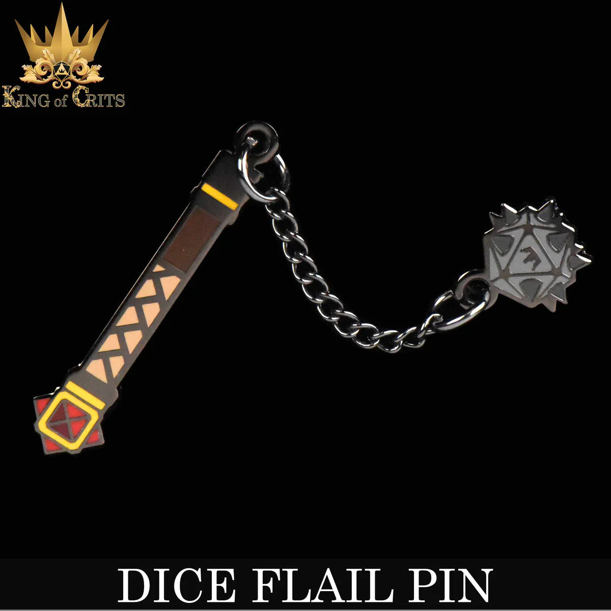 DND Dice Dice Flail Pin | Odin's Place