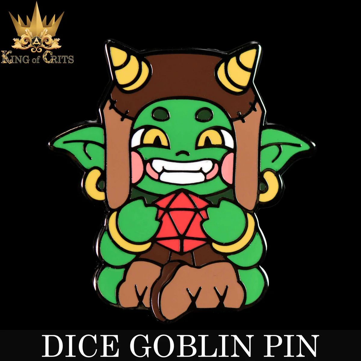 DND Dice Dice Goblin Pin | Odin's Place