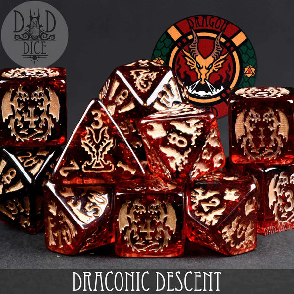 DND Dice 11 Dice Set: Draconic Descent | Odin's Place