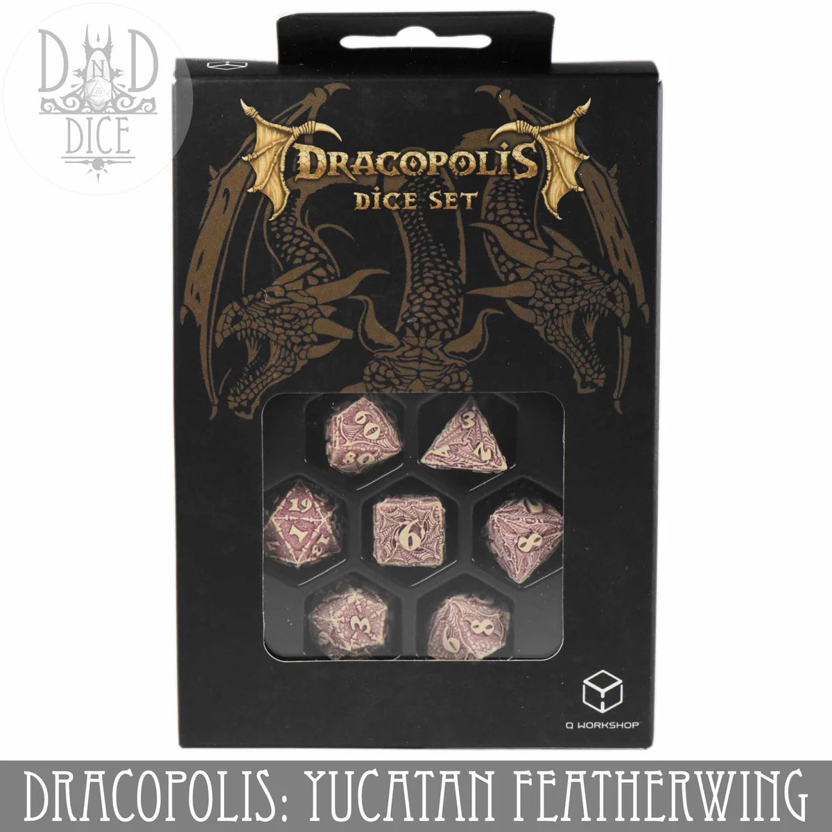 Q Workshop Poly 7 Dice Set: Dracopolis Featherwing | Odin's Place