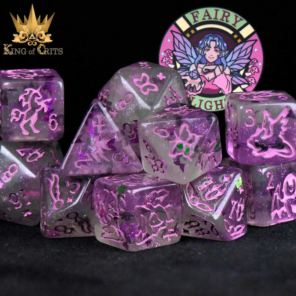 DND Dice 11 Dice Set: Fairy Flight | Odin's Place