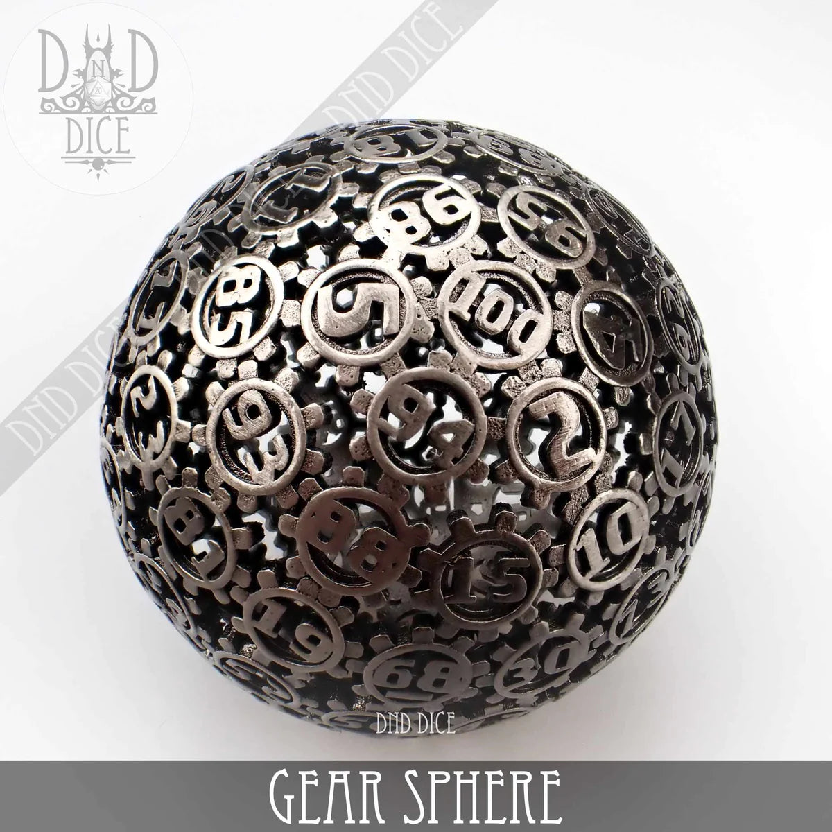 DND Dice 50mm Gear Sphere Hollow D100 | Odin's Place