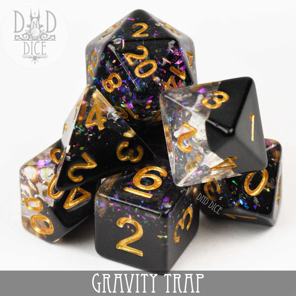DND Dice Poly 7 Set: Gravity Trap | Odin's Place