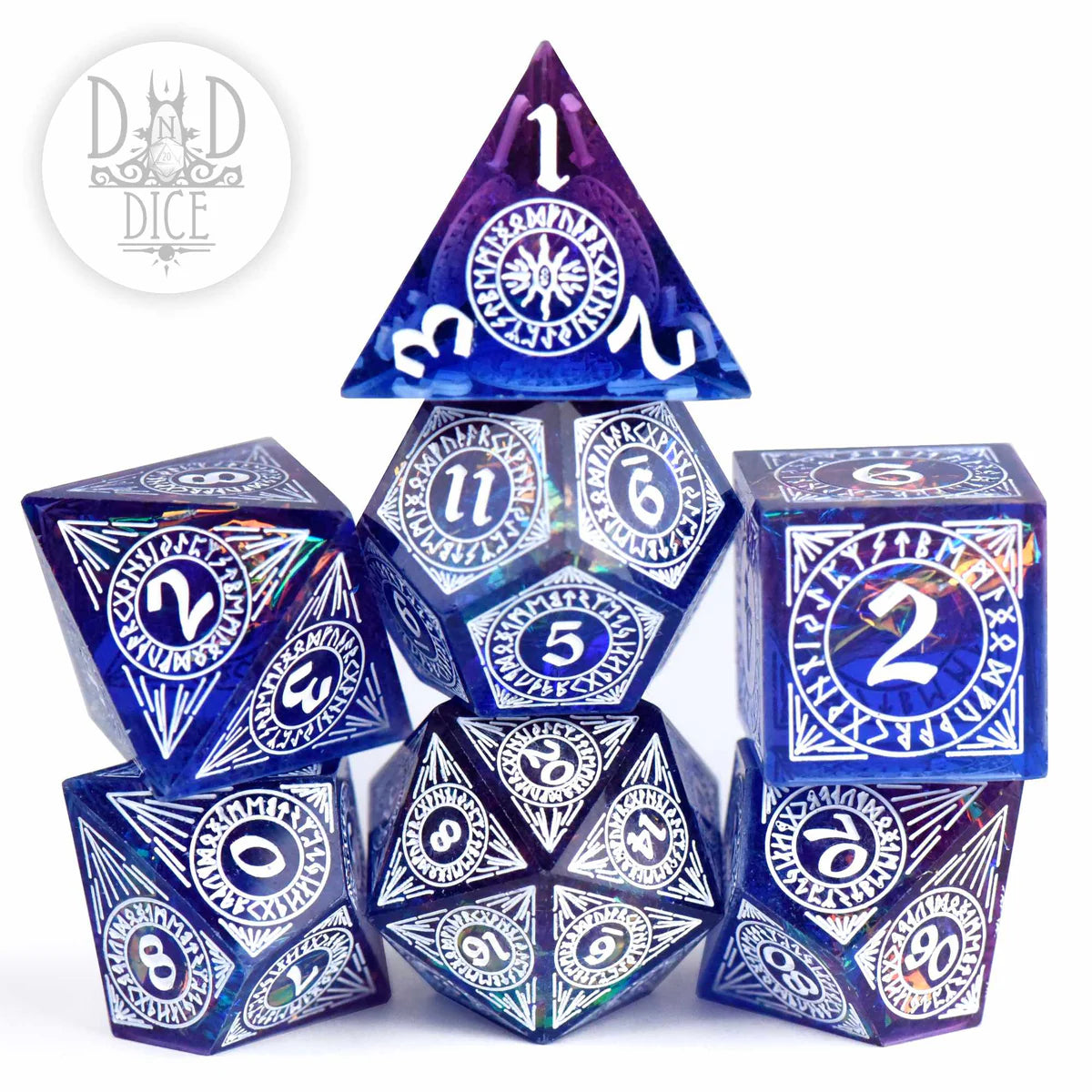 DND Dice Poly 7 Dice Set: Helheim Hold (Handmade) | Odin's Place