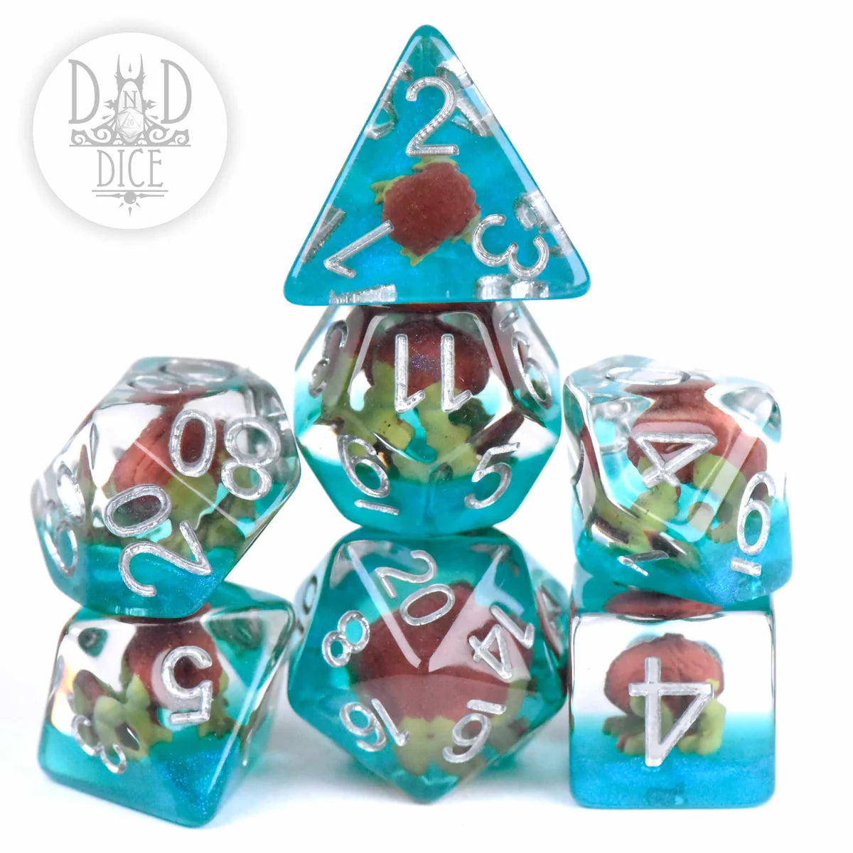 DND Dice Poly 7 Dice Set:  Intellect Devourer | Odin's Place