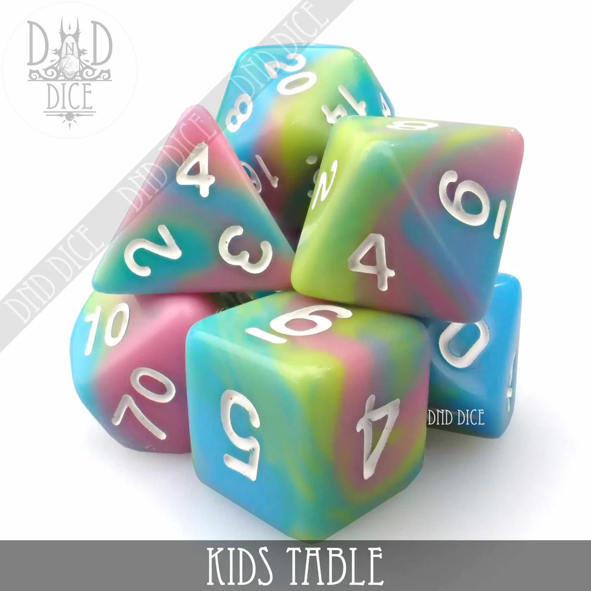 DND Dice Poly 7 Dice Set: Kids Table | Odin's Place