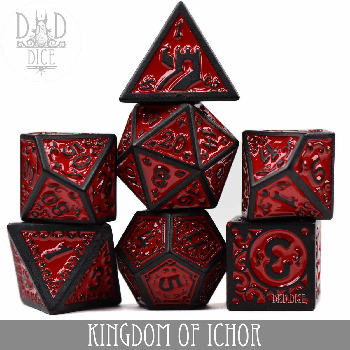 DND Dice Poly 7 Dice Set: Kingdom of Ichor | Odin's Place