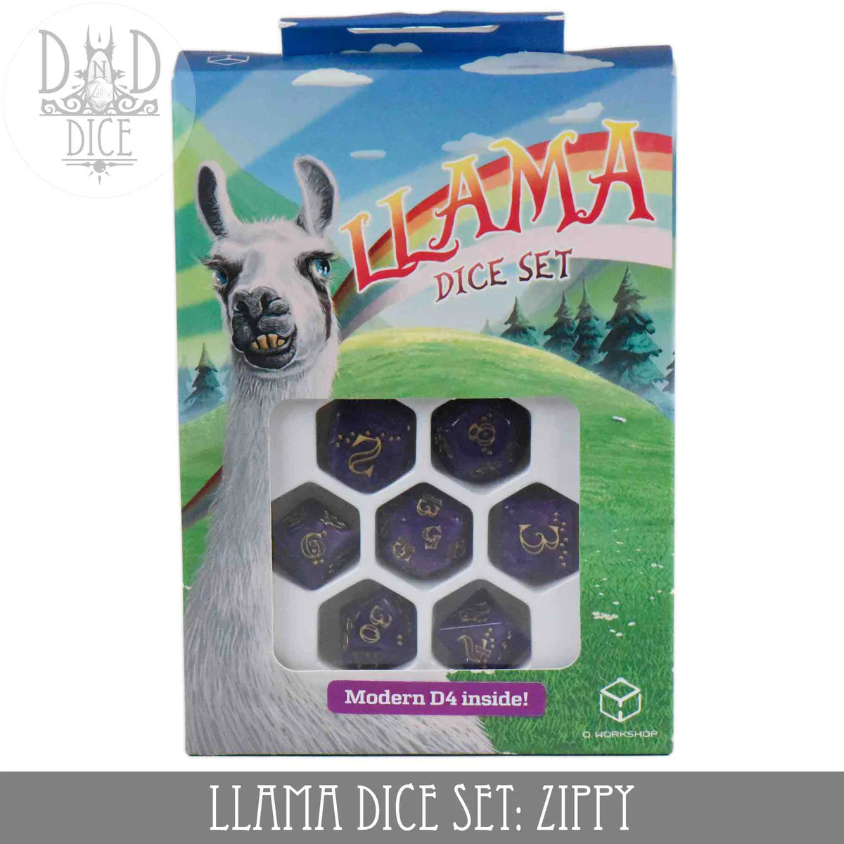 Llama Dice Set: Sparkling - Zippy | Odin's Place