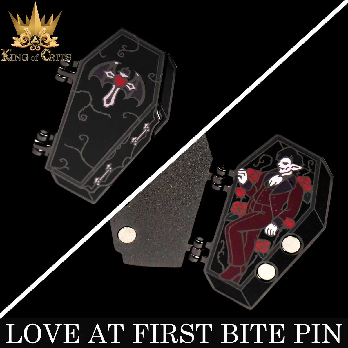 DND Dice Love at First Bite Pin | Odin's Place