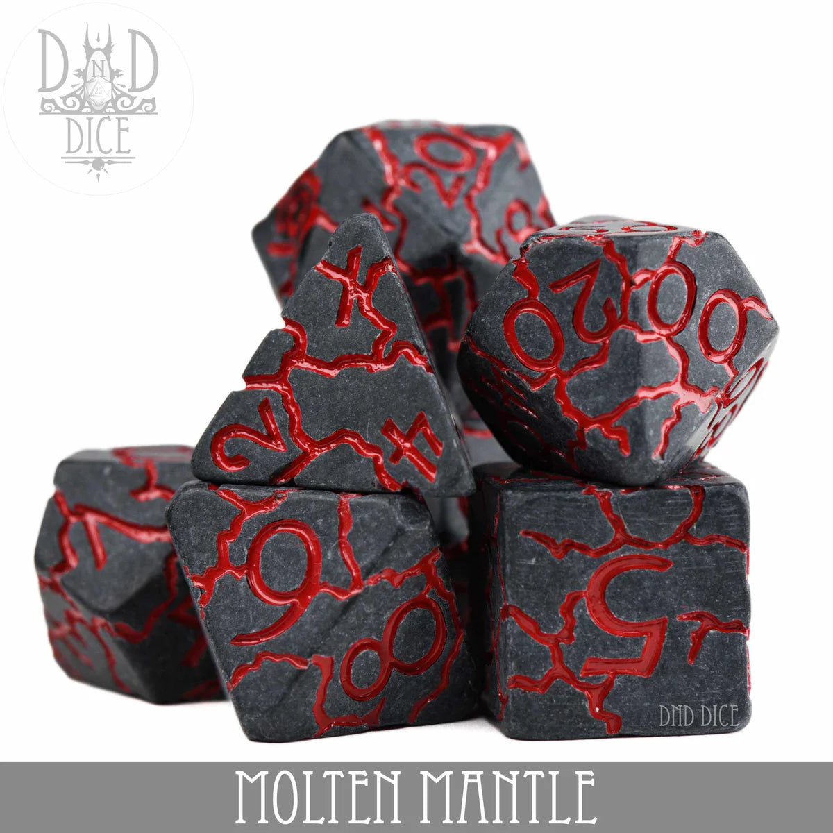 DND Dice 7 Dice Set: Molten Mantle | Odin's Place