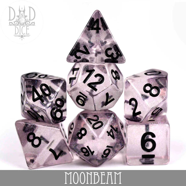 DND Dice Poly 7 Set: Moonbeam | Odin's Place