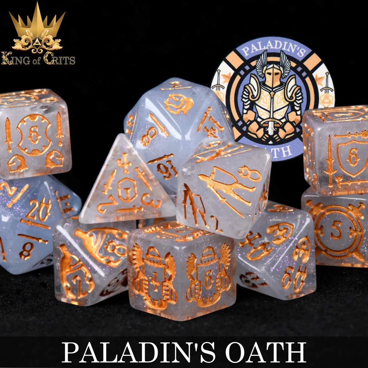 DND Dice 11 Dice Set: Paladin's Oath | Odin's Place