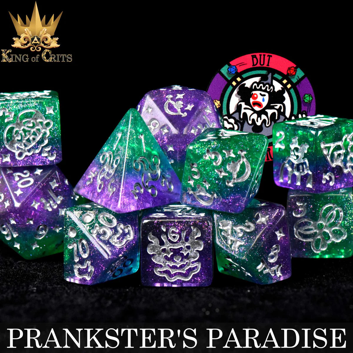 DND Dice 11 Dice Set: Prankster's Paradise | Odin's Place