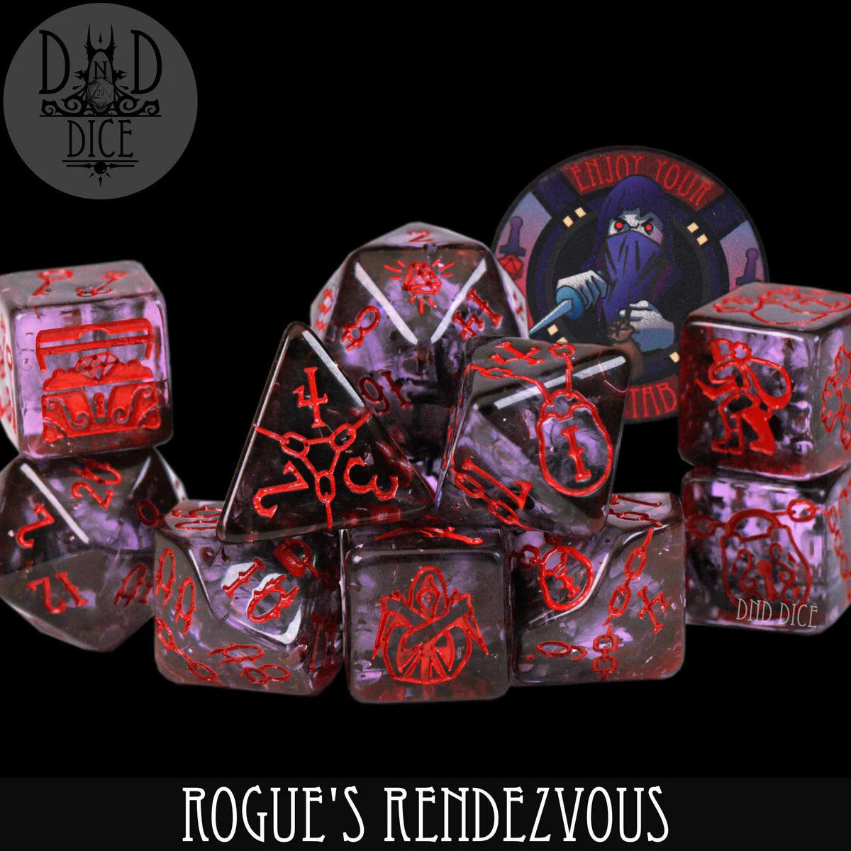 DND Dice 11 Dice Set: Rogue's Rendezvous | Odin's Place