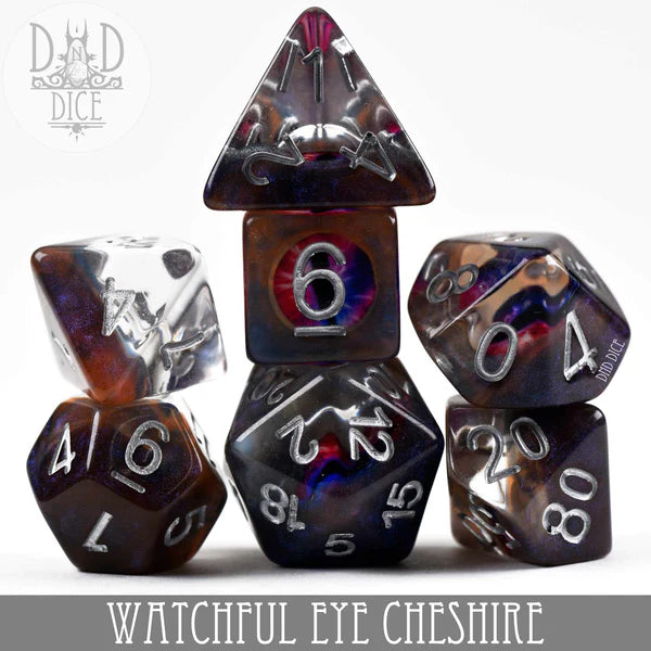DND Dice Poly 7 Set: Watchful Eye - Cheshire | Odin's Place