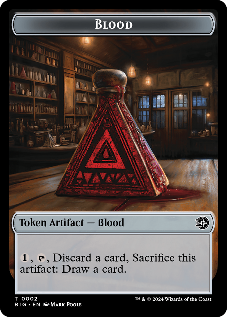 Mercenary // Blood Double-Sided Token [Outlaws of Thunder Junction Tokens] | Odin's Place