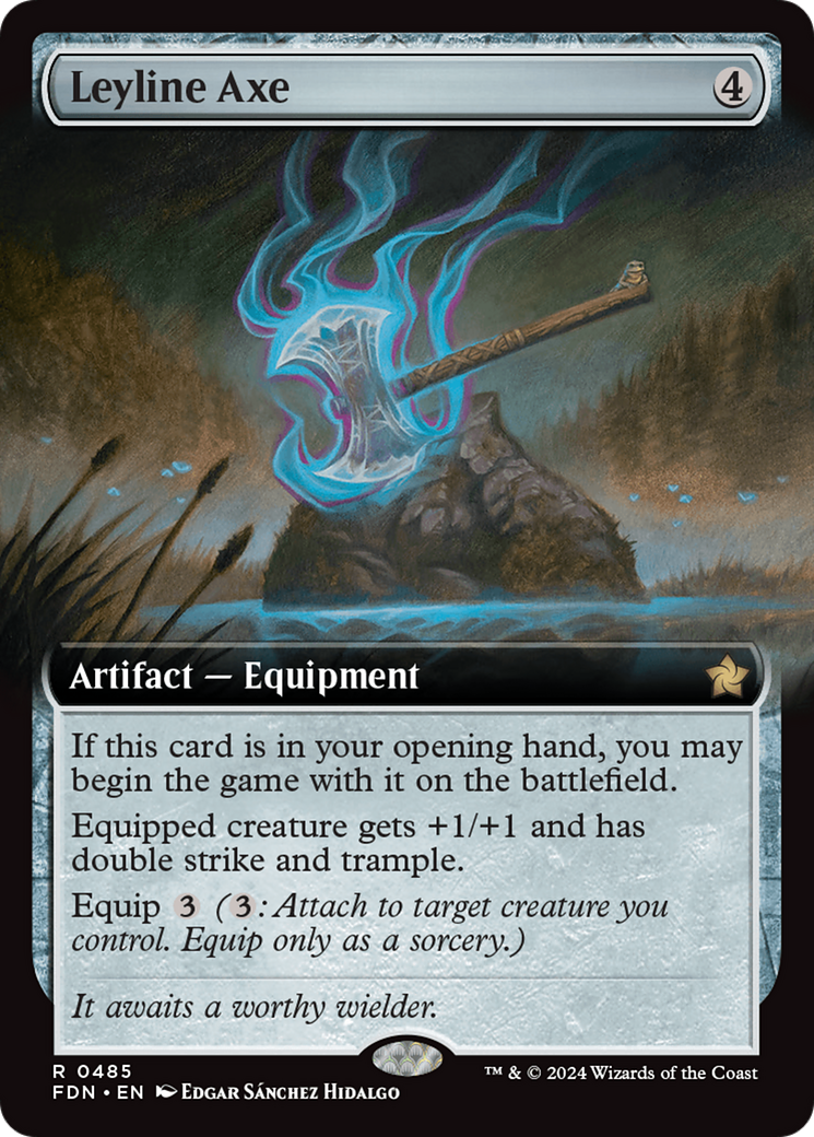Leyline Axe (Extended Art) [Foundations] | Odin's Place