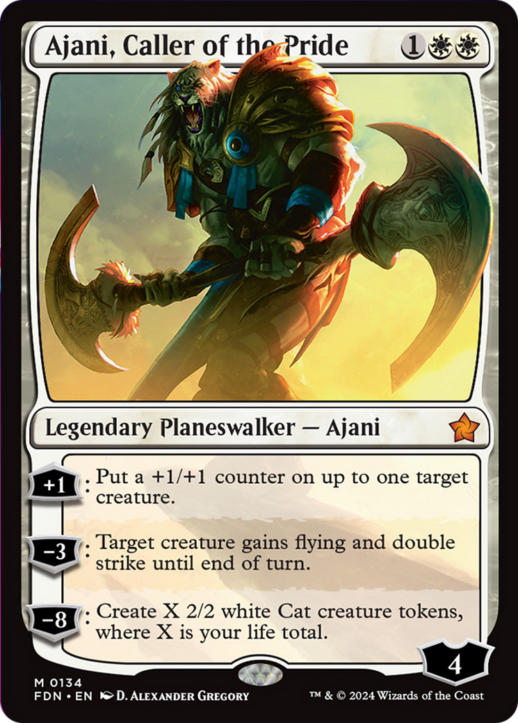 Ajani, Caller of the Pride [Foundations] | Odin's Place