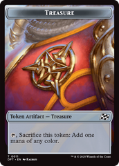 Dinosaur Dragon // Treasure Double-Sided Token [Aetherdrift Tokens] | Odin's Place