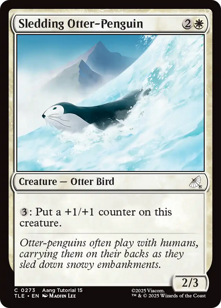 Sledding Otter-Penguin (0273) [Avatar: The Last Airbender: Eternal-Legal] | Odin's Place