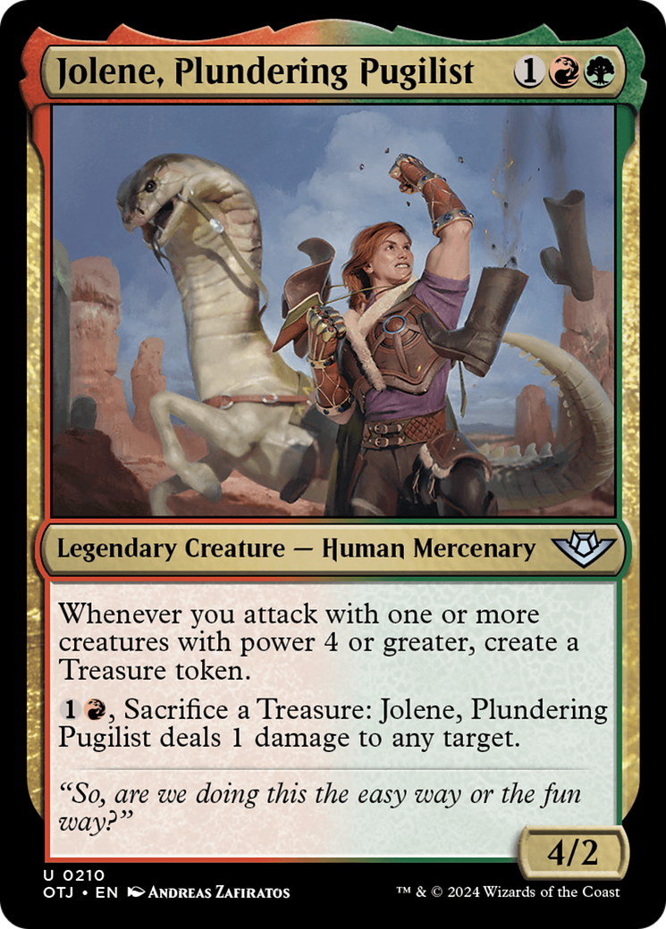 Jolene, Plundering Pugilist [Outlaws of Thunder Junction] | Odin's Place