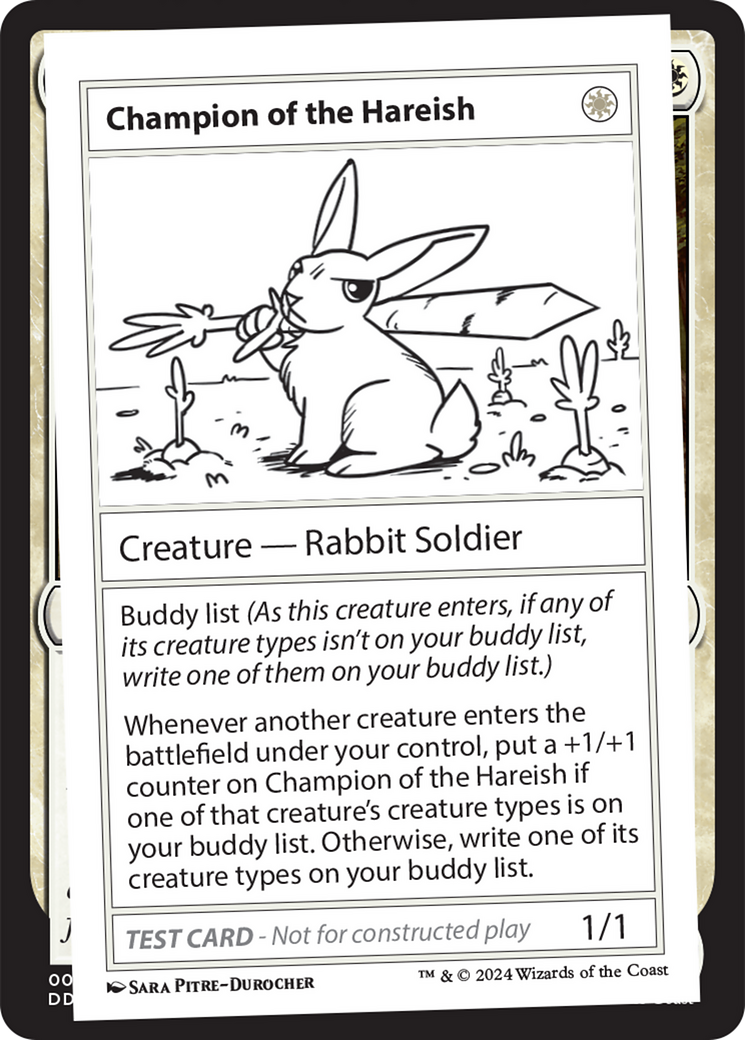 Champion of the Hareish [Mystery Booster 2 Playtest Cards] | Odin's Place
