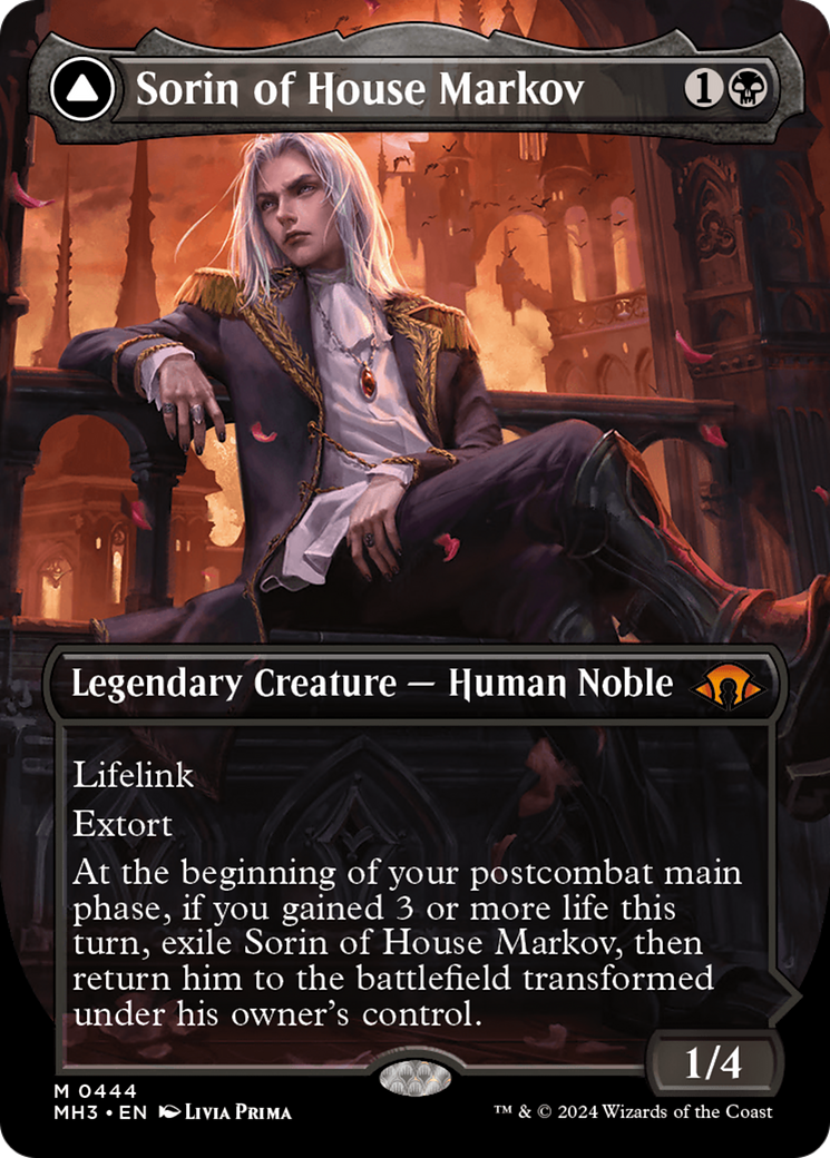 Sorin of House Markov // Sorin, Ravenous Neonate (Borderless) [Modern Horizons 3] | Odin's Place