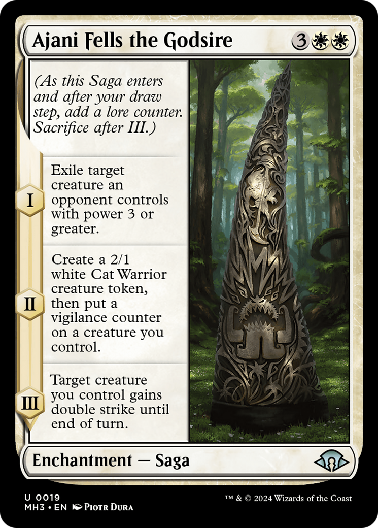 Ajani Fells the Godsire [Modern Horizons 3] | Odin's Place