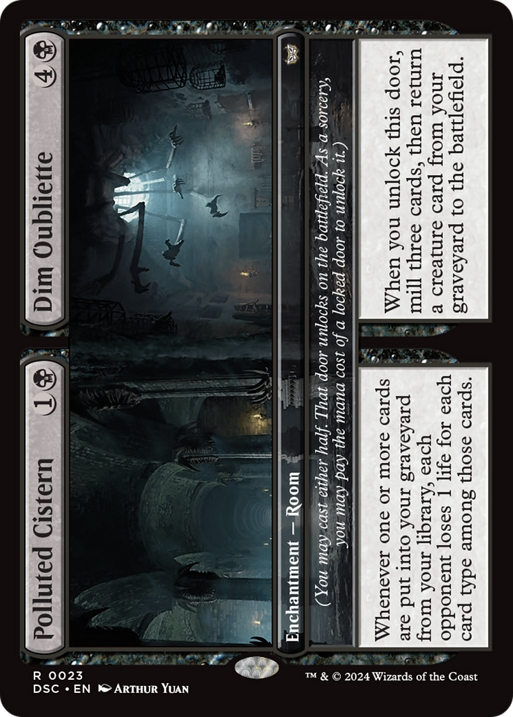 Polluted Cistern // Dim Oubliette [Duskmourn: House of Horror Commander] | Odin's Place
