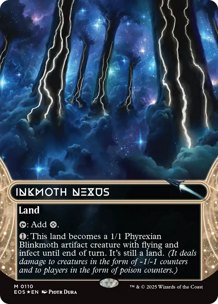 Inkmoth Nexus (0110) (Borderless) (Galaxy Foil) [Edge of Eternities: Stellar Sights] | Odin's Place