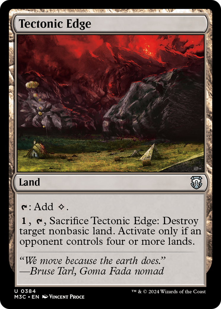 Tectonic Edge (Ripple Foil) [Modern Horizons 3 Commander] | Odin's Place
