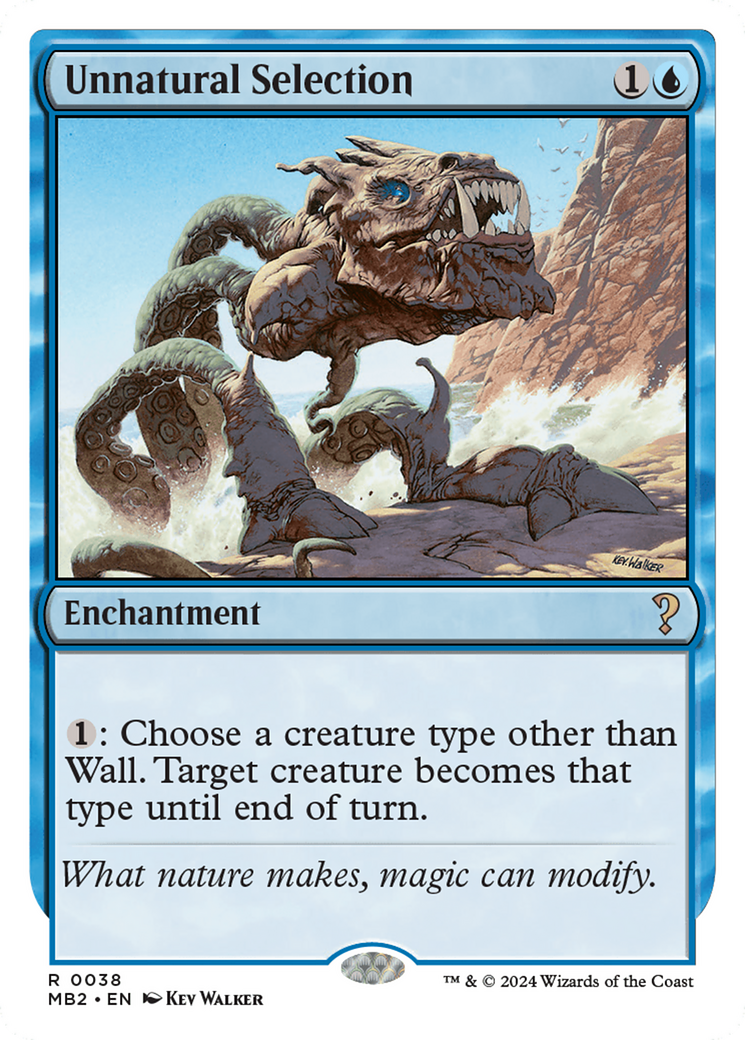 Unnatural Selection (White Border) [Mystery Booster 2] | Odin's Place