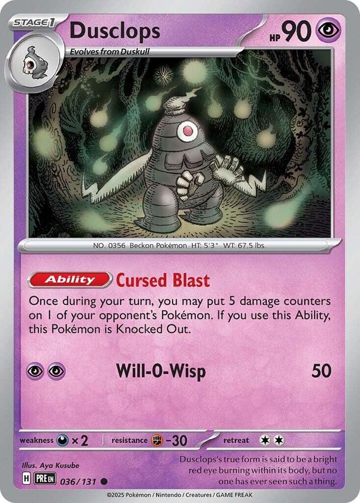 Dusclops (036/131) [Scarlet & Violet: Prismatic Evolutions] | Odin's Place