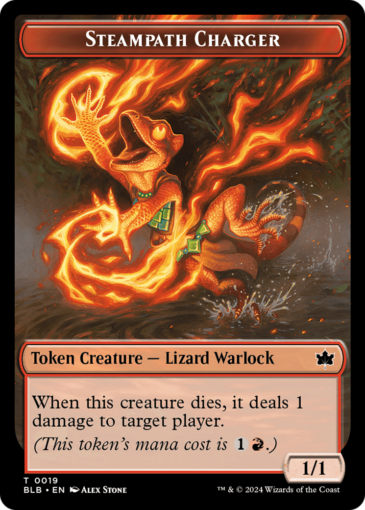 Treasure // Steampath Charger Double-Sided Token [Bloomburrow Tokens] | Odin's Place