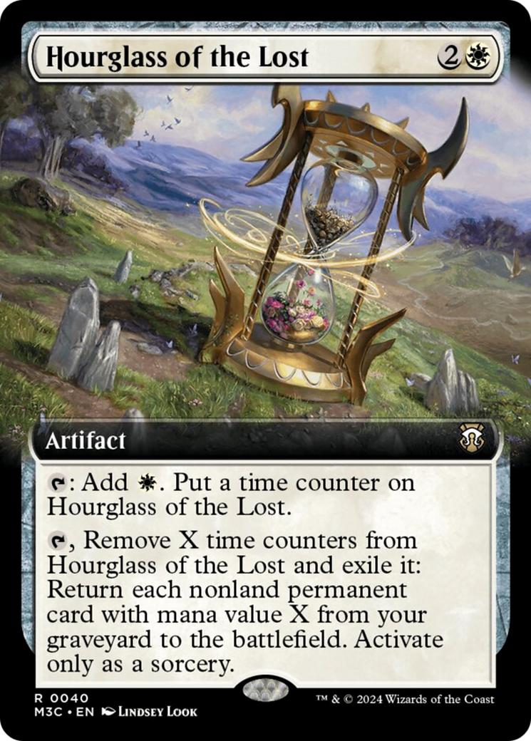 Hourglass of the Lost (Extended Art) (Ripple Foil) [Modern Horizons 3 Commander] | Odin's Place