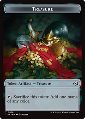 Spirit // Treasure Double-Sided Token [Tarkir: Dragonstorm Commander Tokens] | Odin's Place