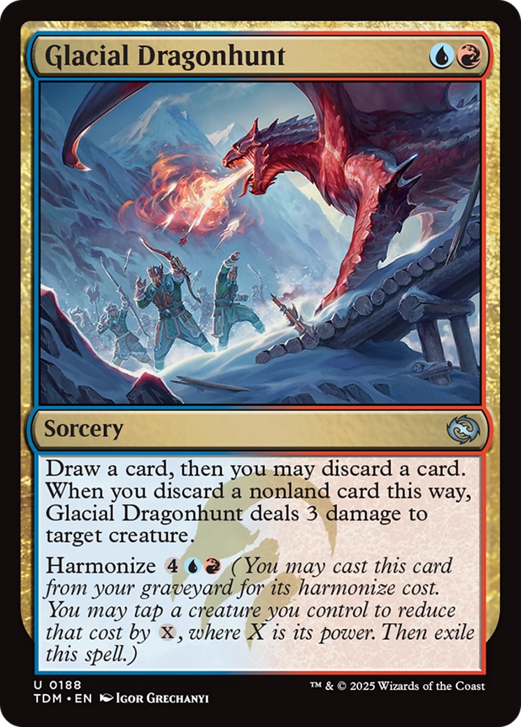 Glacial Dragonhunt [Tarkir: Dragonstorm] | Odin's Place