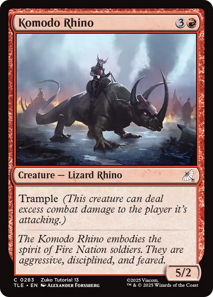 Komodo Rhino (0283) [Avatar: The Last Airbender: Eternal-Legal] | Odin's Place