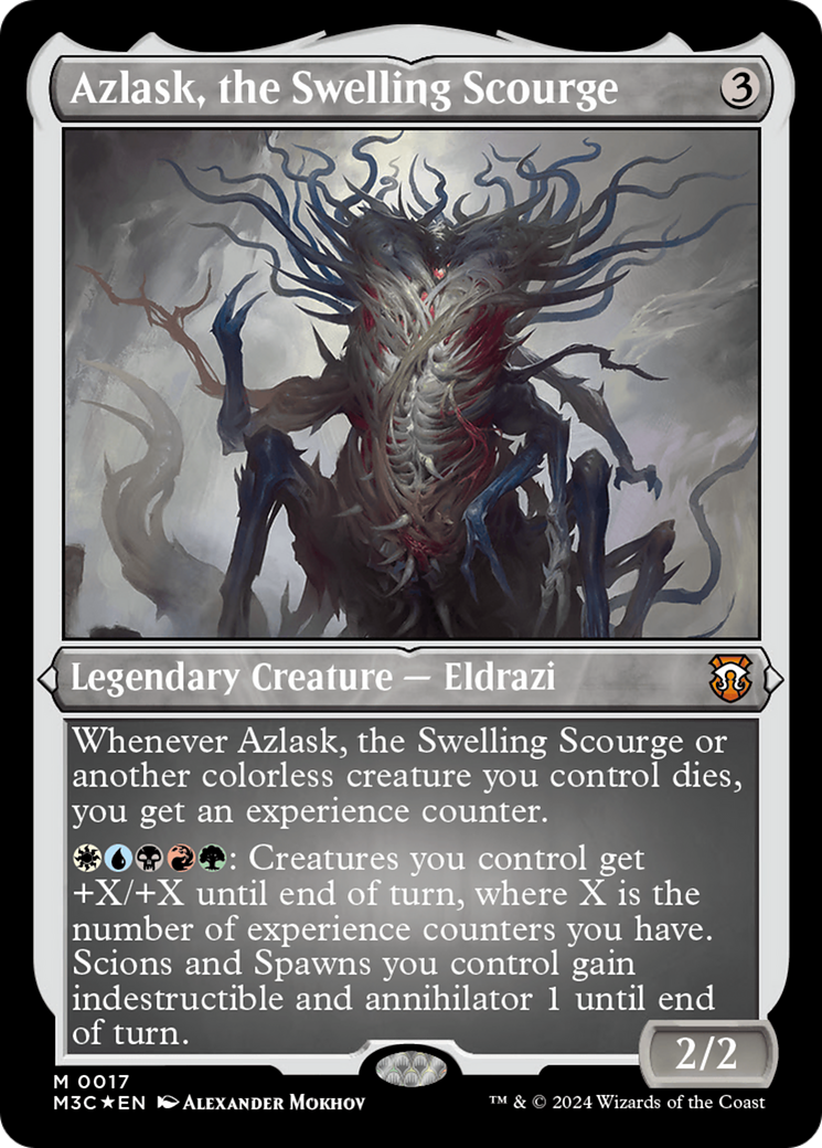Azlask, the Swelling Scourge (Foil Etched) [Modern Horizons 3 Commander] | Odin's Place
