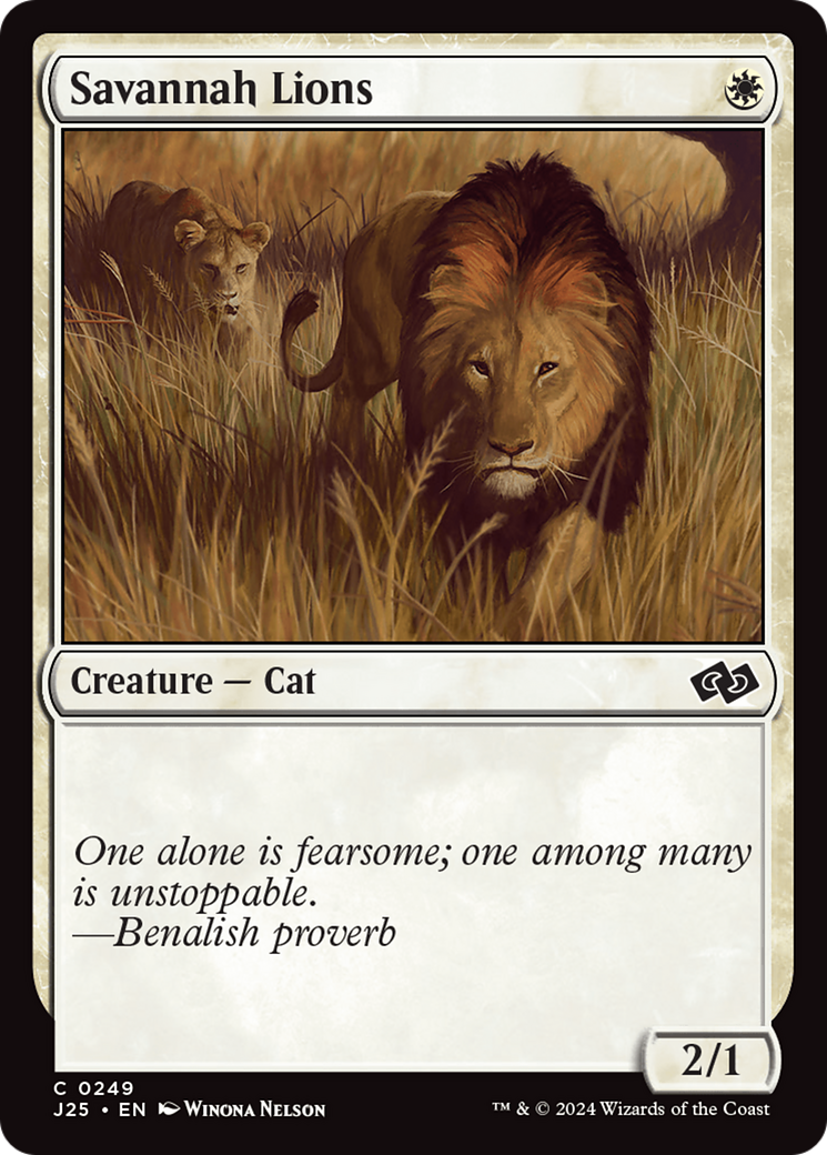 Savannah Lions [Foundations Jumpstart] | Odin's Place
