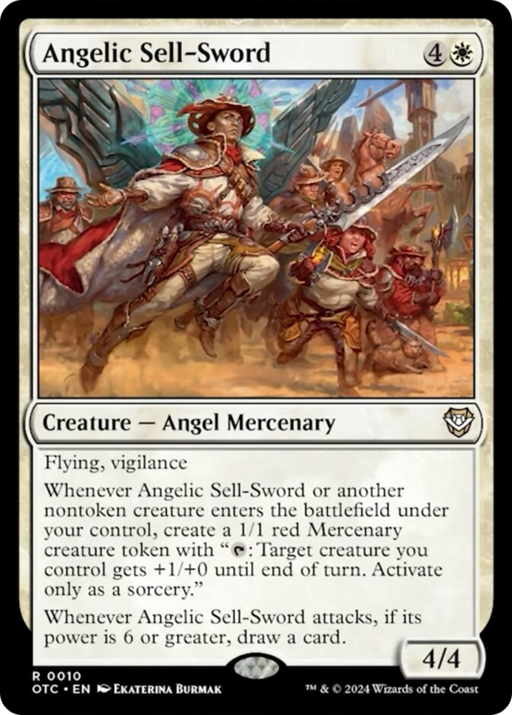 Angelic Sell-Sword [Outlaws of Thunder Junction Commander] | Odin's Place