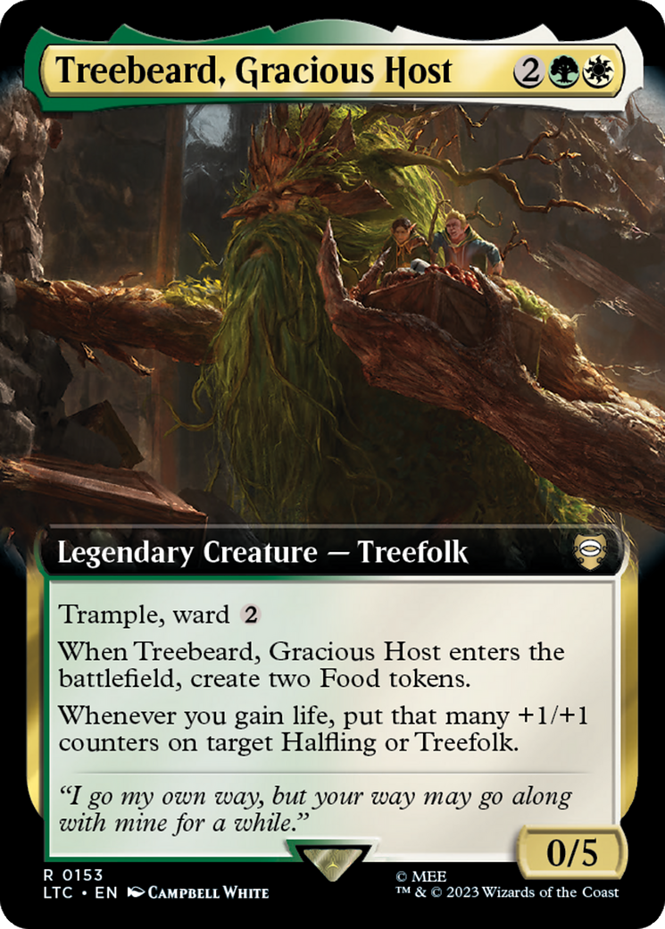 Treebeard, Gracious Host (Extended Art) [The Lord of the Rings: Tales of Middle-Earth Commander] | Odin's Place