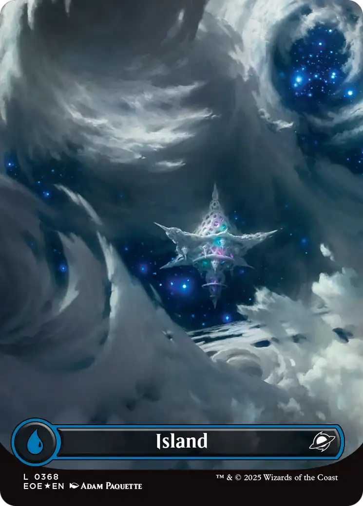 Island (0368) (Borderless) (Galaxy Foil) [Edge of Eternities] | Odin's Place