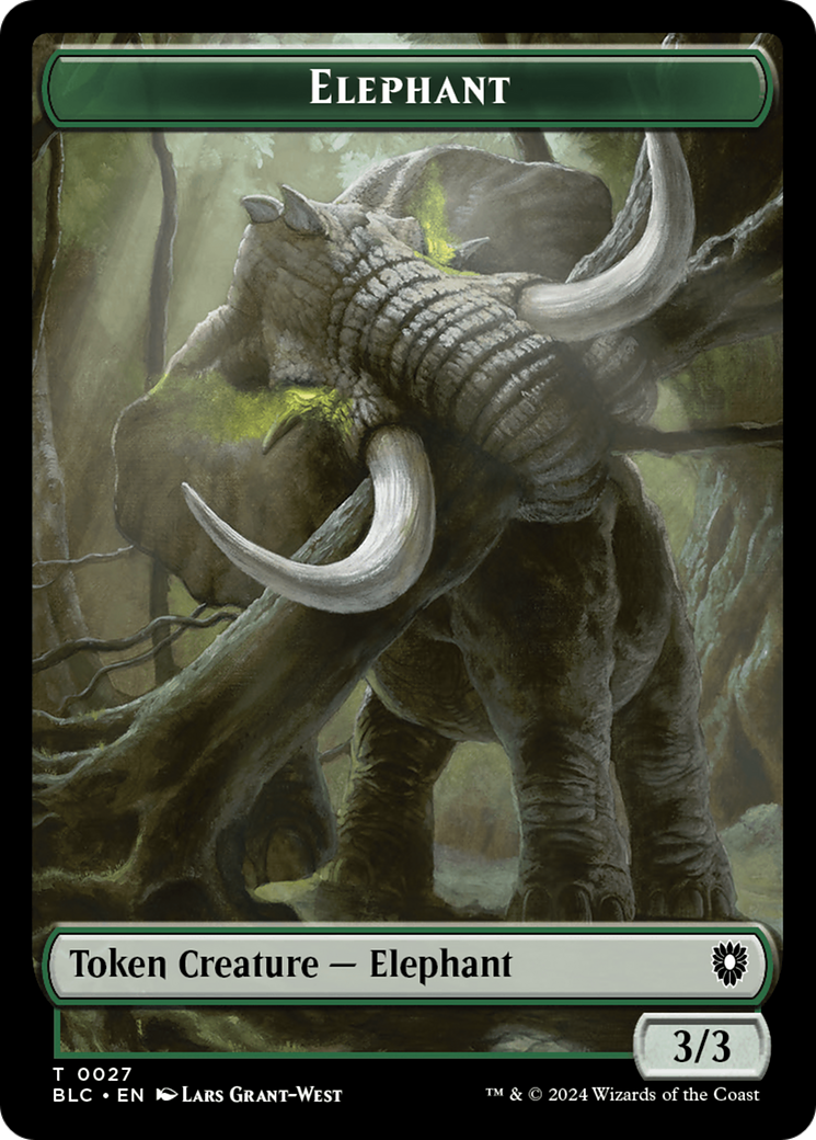 Elephant // Squid Double-Sided Token [Bloomburrow Commander Tokens] | Odin's Place