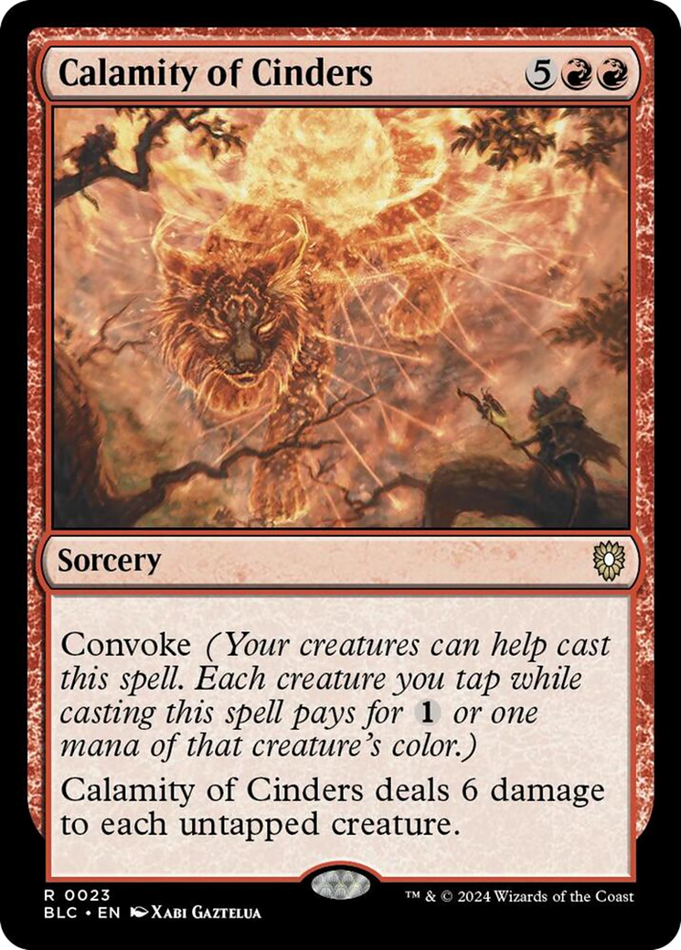 Calamity of Cinders [Bloomburrow Commander] | Odin's Place