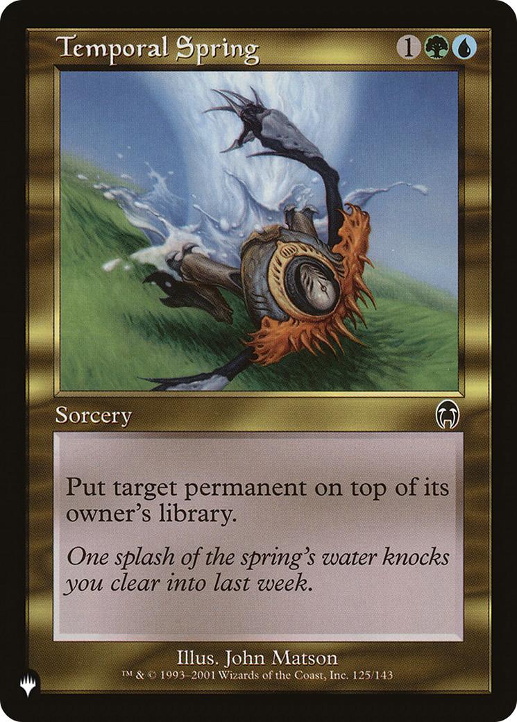 Temporal Spring [The List] | Odin's Place