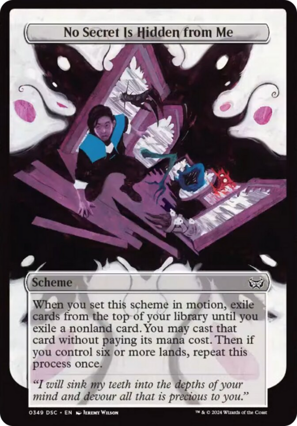No Secret Is Hidden from Me (Full Art) [Duskmourn: Archenemy] | Odin's Place