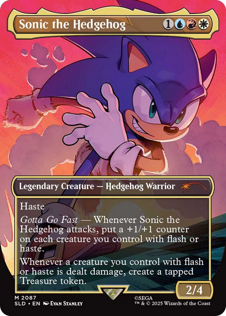 Sonic the Hedgehog (Rainbow Foil) [Secret Lair Drop Series] | Odin's Place